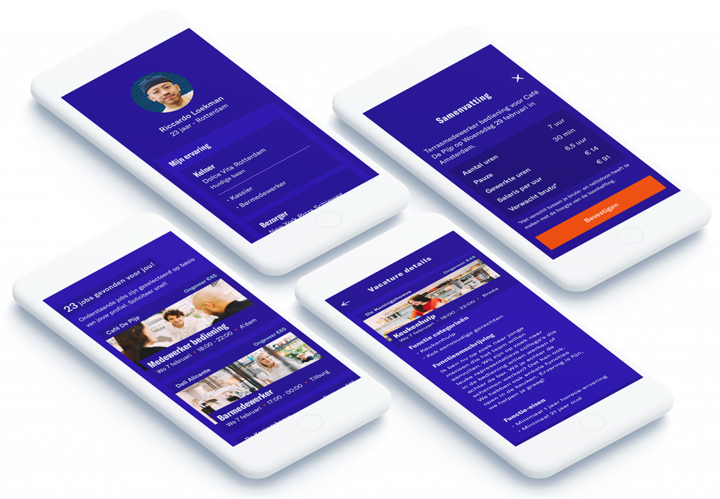 Kolibrie Next platform mockup app-overzicht